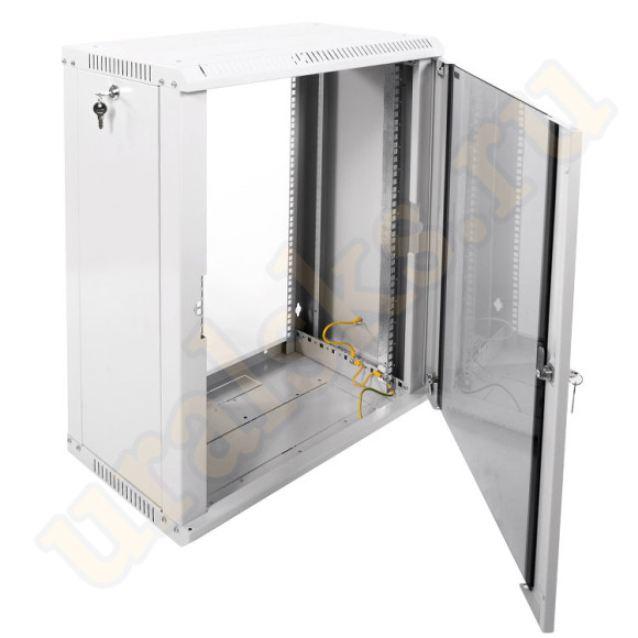 ШРН-Э-15.350 Настенный телеком шкаф 15U 600x350мм дверь стекло