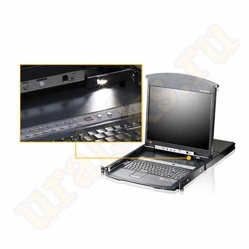 KL1508AiN-AXA-RG KVM Консоль с переключателем 19" с интерфейсами VGA, USB, PS/2