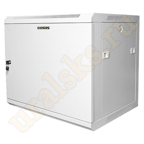 Шкаф GDR-96035GM телекоммуникационный 19" настенный 9U 600х350 дверь металл  