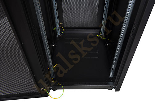 DR-748221 Шкаф напольный Datarex 19", 26U 800х800, двойная передняя дверь металл, двойная задняя металлическая дверь, черный