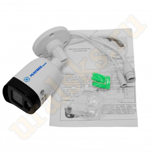 MT-CP4.0IP20G-M PoE + микрофон (3,6mm) Цветная 4.0MP 21 к./сек., 3.0MP 25 к./сек., уличная цилиндрическая IP сетевая камера с ИК подсветкой + встроенный микрофон M131932