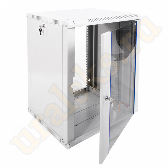ШРН-Э-15.500 Настенный телеком шкаф 15U 600x520мм дверь стекло