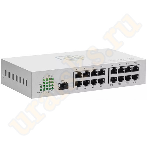 SNR-S1916-1GS Неуправляемый коммутатор 17 портов (1 порт SFP)