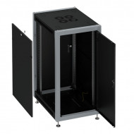 Шкаф монтажный телекоммуникационный 19" напольный 15U 600x600x800mm, передняя дверь металлическая, цвет чёрный Шкаф монтажный телекоммуникационный 19" напольный 15U 600x600x800mm, передняя дверь металлическая, цвет чёрный
