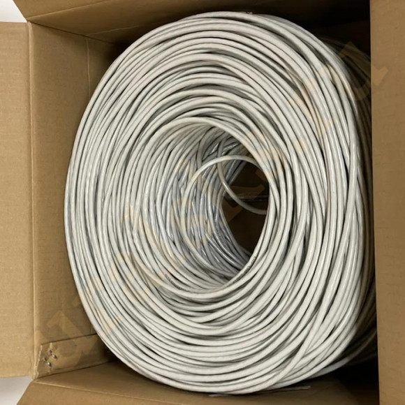 EWS Витая пара F/UTP кат. 5Е, медь, 4х2, серый PVC, для внутренней прокладки, Экранированный, бухта 305м (d0,48мм)