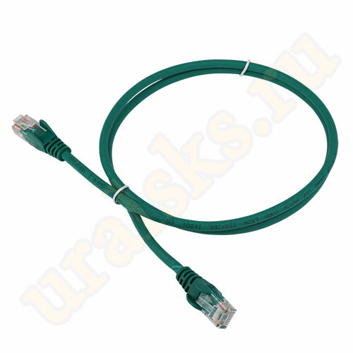 Патч-корд LAN-PC45/U5E-0.5-GN RJ45 4 пары, UTP 5е, 0.5 м, зеленый, LSZH