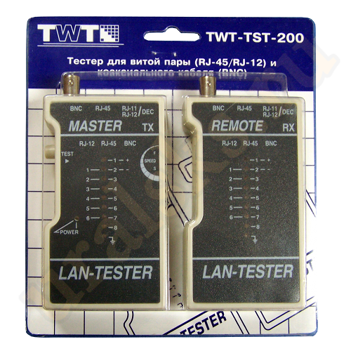 TWT-TST-200 Тестер витой пары TST-200 (без батареек) TWT-TST-200 Тестер витой пары TST-200 (без батареек)