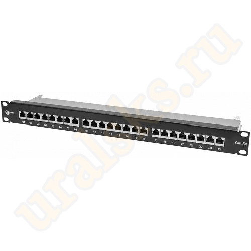 SNR-SD-1U24-6-H Коммутационная панель SNR, 19" экранированная, 1U, 24 порта, cat.6, горизонтальная заделка