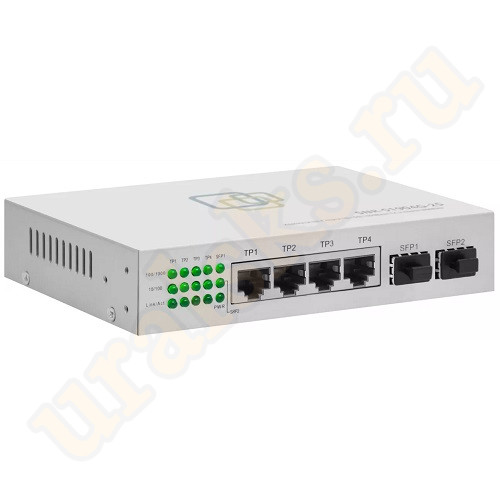 SNR-S1904G-2S Неуправляемый коммутатор 6 портов (2 порта SFP)