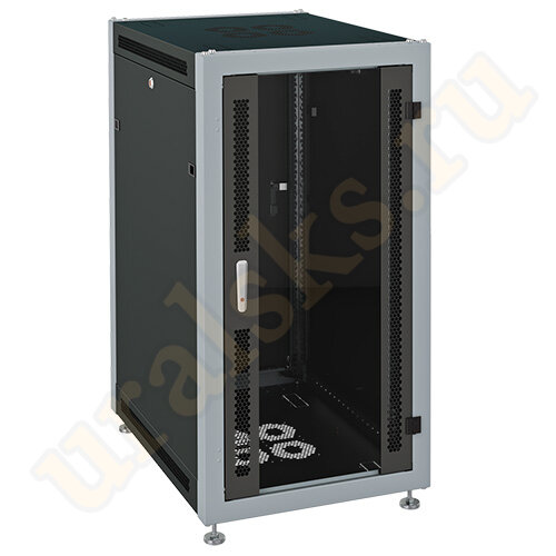 SL 6027.712 Шкаф напольный 27U SYSMATRIX SL (600x1000мм) дверь стекло