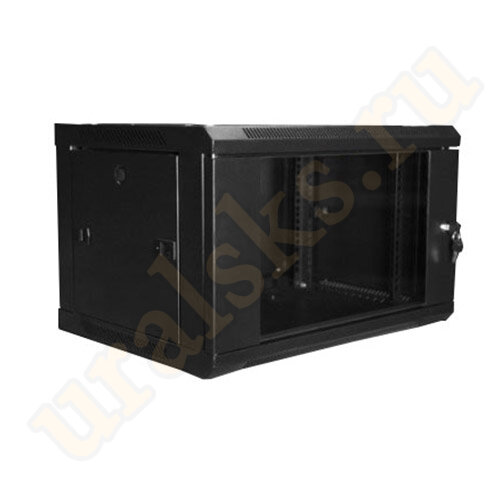Шкаф 19" C096060BWT настенный 9U 600x600 (WT-2042P-9U-600x600-F-B)