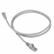 Патч-корд LANMASTER RJ45 - RJ45, 4 пары, UTP, категория 5е, 0.5 м, серый, LSZH Патч-корд LANMASTER RJ45 - RJ45, 4 пары, UTP, категория 5е, 0.5 м, серый, LSZH