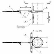 Узел анкеровки 411307-ТМП-201 ВОК на железобетонной опоре КС