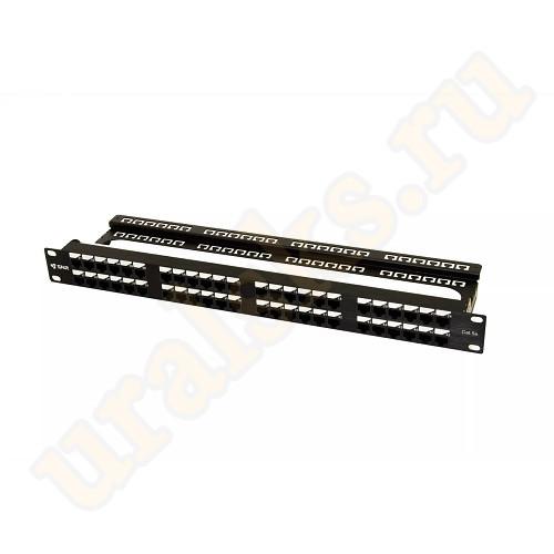 SNR-UD-1U48-5E-H Коммутационная панель SNR, 19" неэкранированная, 1U, 48 портов, cat.5e, горизонтальная заделка